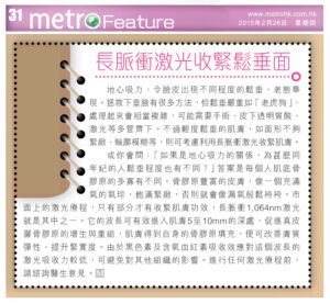 長脈衝激光收緊鬆垂面